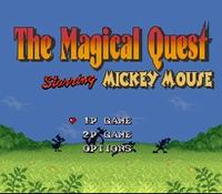 une photo d'Ã©cran de The Magical Quest - Starring Mickey Mouse sur Nintendo Super Nes